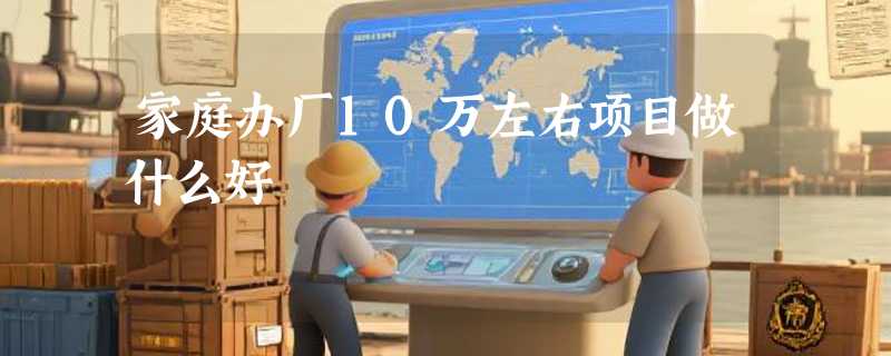 家庭办厂10万左右项目做什么好