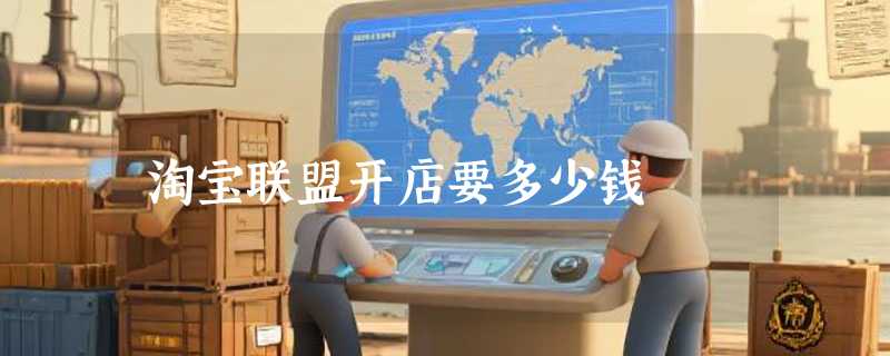 淘宝联盟开店要多少钱