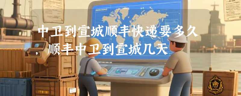 中卫到宣城顺丰快递要多久，顺丰中卫到宣城几天