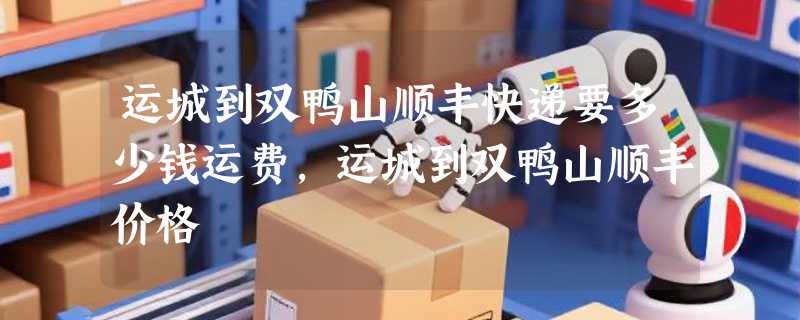 运城到双鸭山顺丰快递要多少钱运费，运城到双鸭山顺丰价格