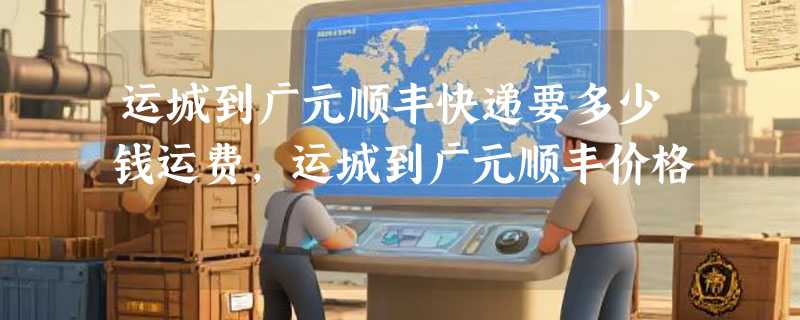 运城到广元顺丰快递要多少钱运费，运城到广元顺丰价格