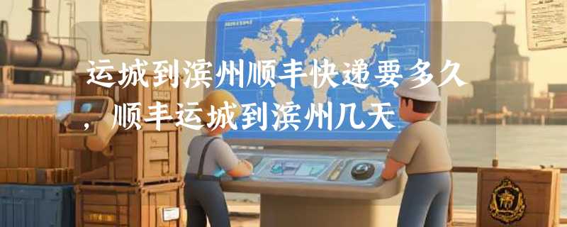 运城到滨州顺丰快递要多久，顺丰运城到滨州几天