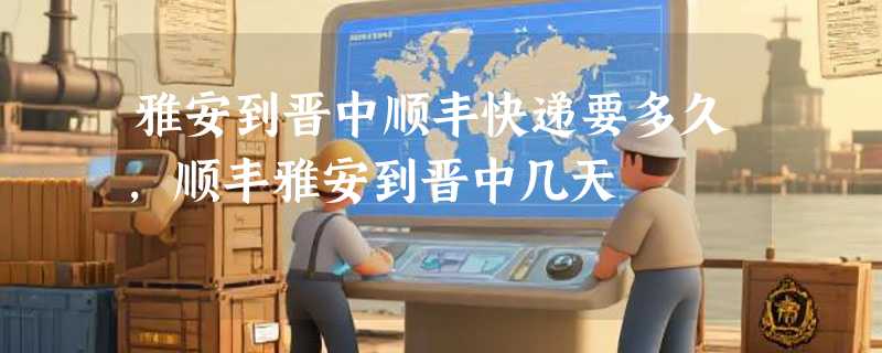 雅安到晋中顺丰快递要多久，顺丰雅安到晋中几天