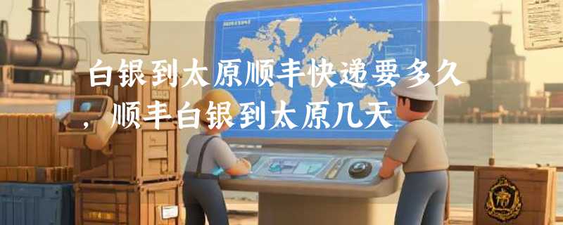 白银到太原顺丰快递要多久，顺丰白银到太原几天