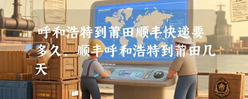 呼和浩特到莆田顺丰快递要多久，顺丰呼和浩特到莆田几天