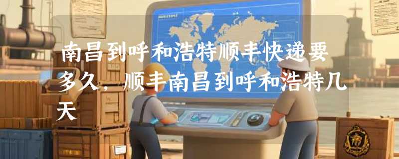 南昌到呼和浩特顺丰快递要多久，顺丰南昌到呼和浩特几天