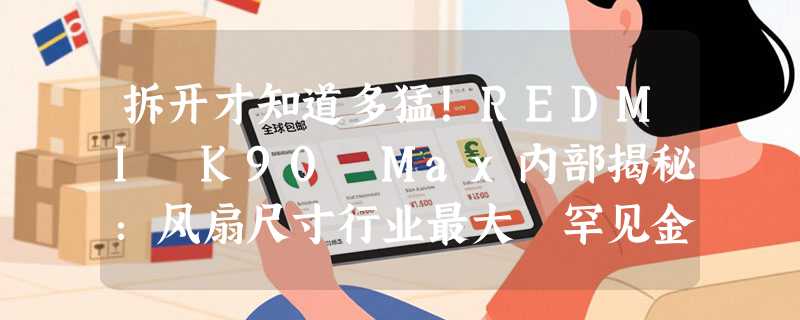 拆开才知道多猛！REDMI K90 Max内部揭秘：风扇尺寸行业最大 罕见金属轴承