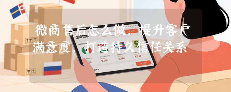 微商售后怎么做，提升客户满意度，打造持久信任关系