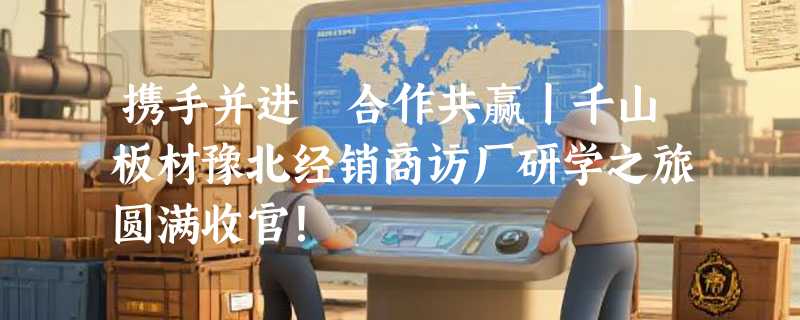 携手并进 合作共赢丨千山板材豫北经销商访厂研学之旅圆满收官!