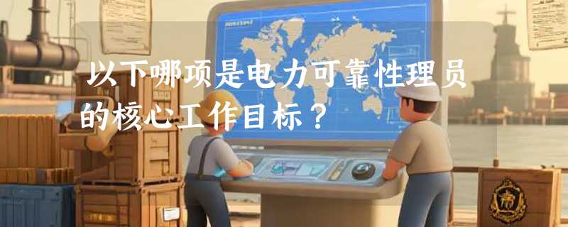 以下哪项是电力可靠性理员的核心工作目标?