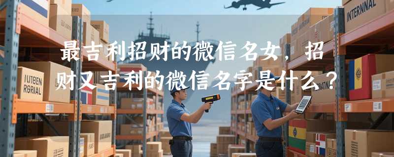 最吉利招财的微信名女,招财又吉利的微信名字是什么?