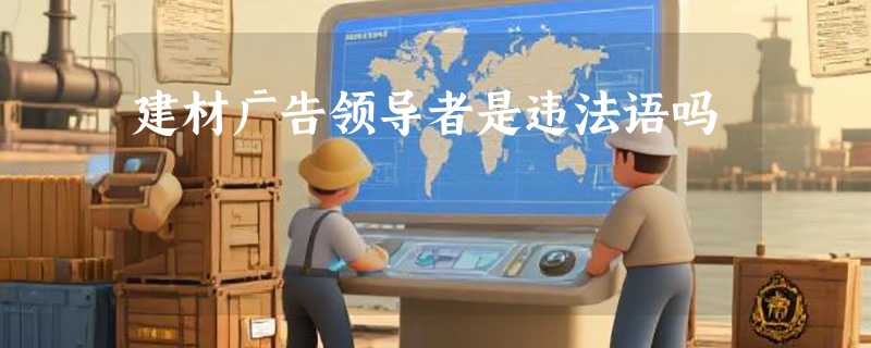 建材广告领导者是违法语吗