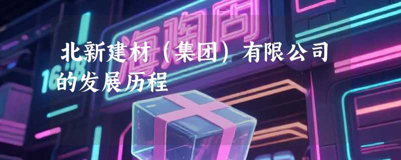 北新建材（集团）有限公司的发展历程