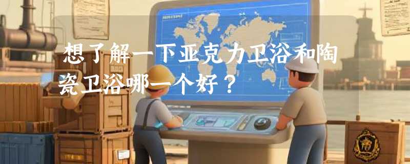想了解一下亚克力卫浴和陶瓷卫浴哪一个好？