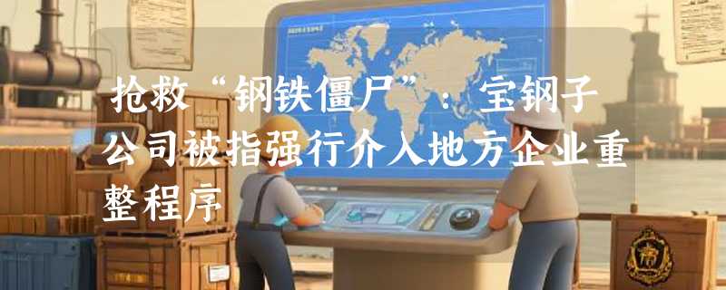 抢救“钢铁僵尸”:宝钢子公司被指强行介入地方企业重整程序
