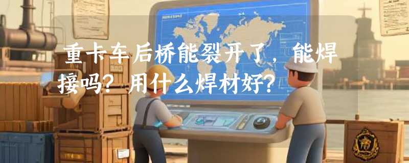 重卡车后桥能裂开了,能焊接吗?用什么焊材好?