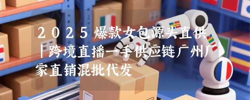 2025爆款女包源头直供｜跨境直播一手供应链广州厂家直销混批代发