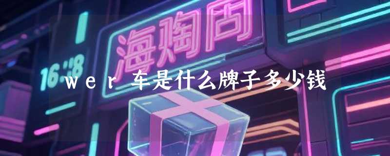 wer车是什么牌子多少钱