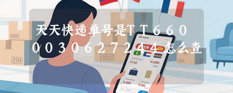 天天快递单号是TT6600030627244怎么查