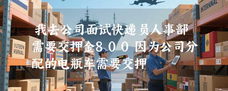 我去公司面试快递员人事部需要交押金800因为公司分配的电瓶车需要交押
