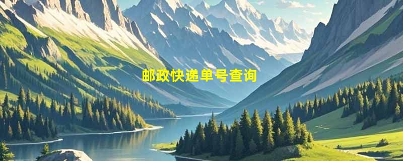 邮政快递单号查询