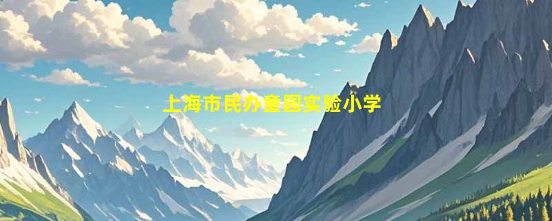 上海市民办童园实验小学