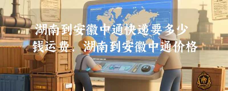 湖南到安徽中通快递要多少钱运费，湖南到安徽中通价格