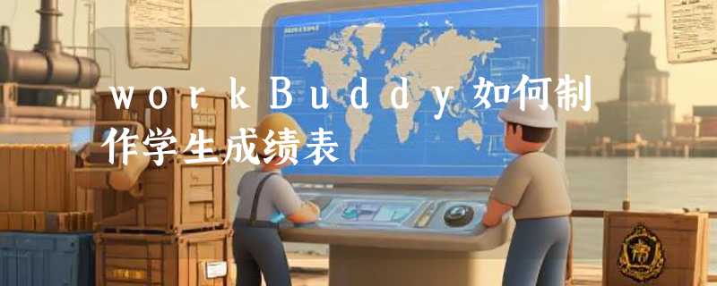 workBuddy如何制作学生成绩表
