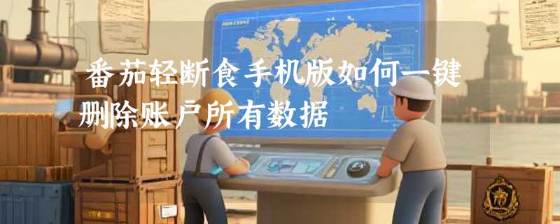 番茄轻断食手机版如何一键删除账户所有数据
